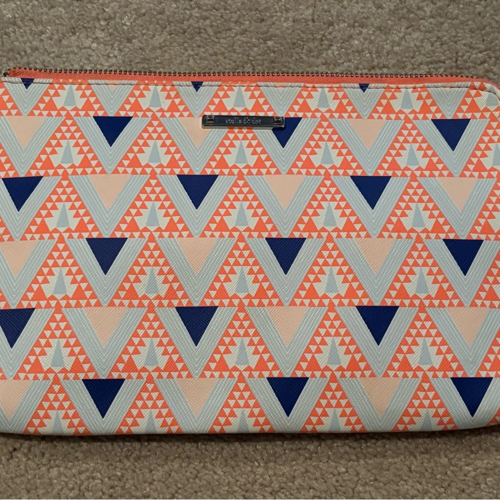Stella & Dot Geometric Pattern Clutch Cosmetic Bag